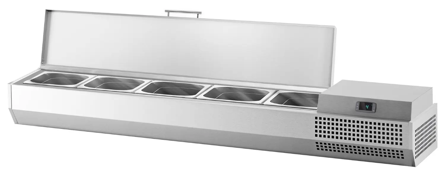 Холодильная витрина для ингредиентов GGM Gastro AEI154 (Inox) - 5