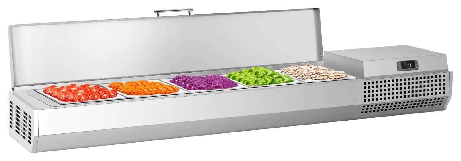 Холодильная витрина для ингредиентов GGM Gastro AEI154 (Inox)