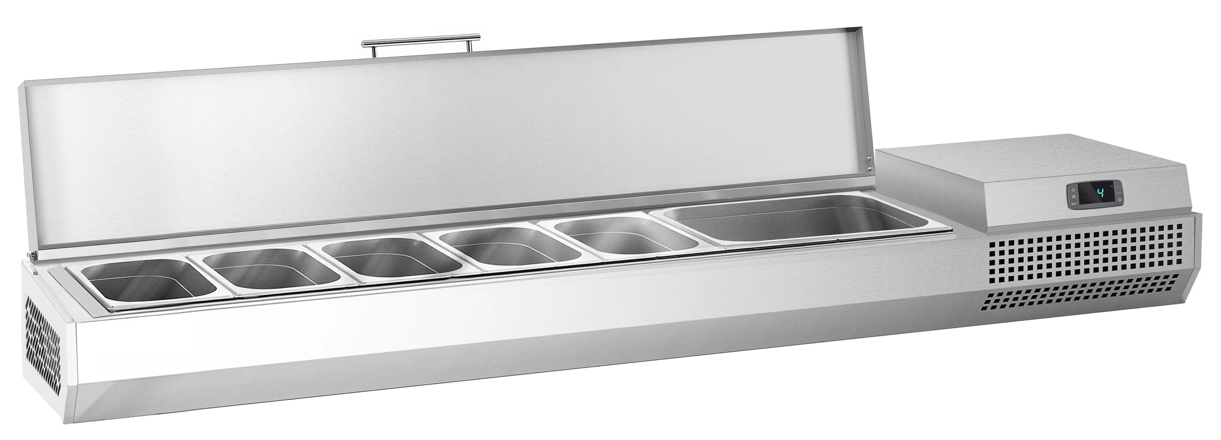 Холодильная витрина для ингредиентов GGM Gastro AEI173 (Inox) - 2