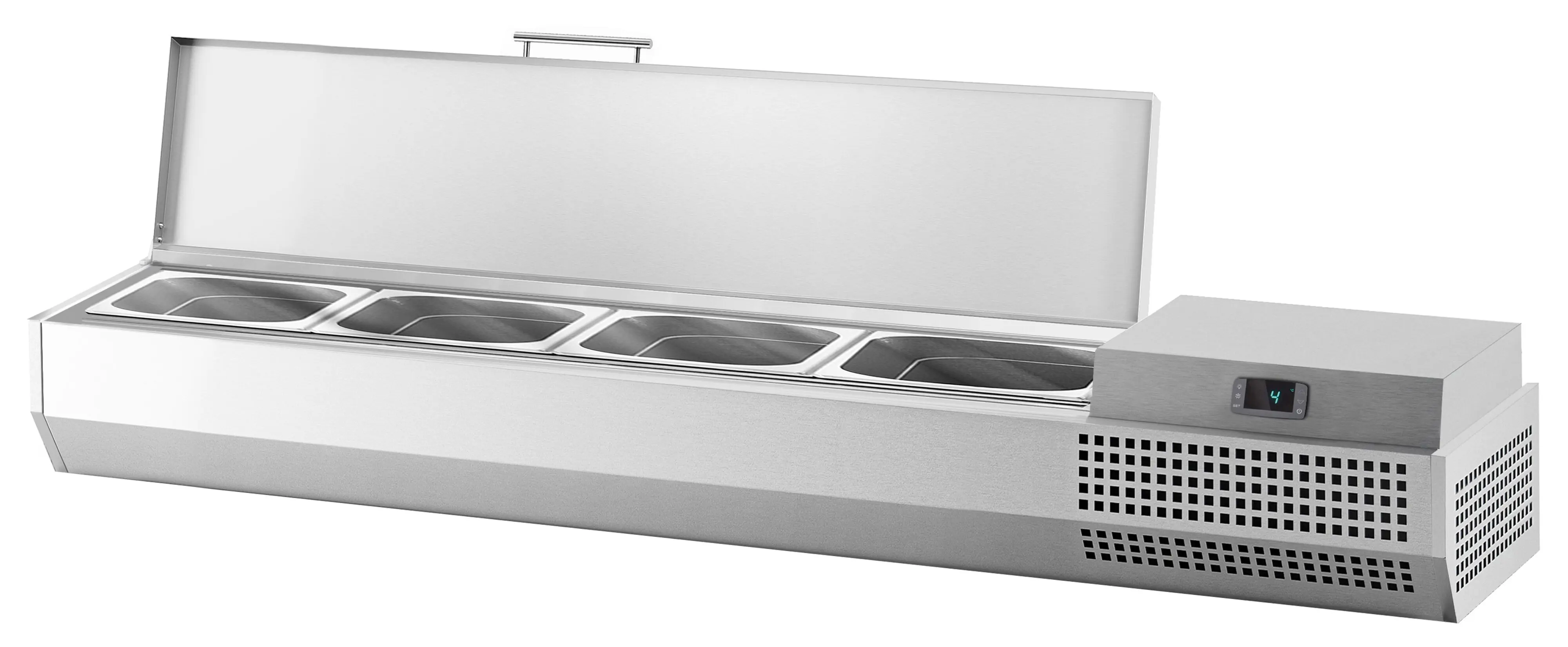 Холодильная витрина для ингредиентов GGM Gastro AEI173 (Inox) - 6