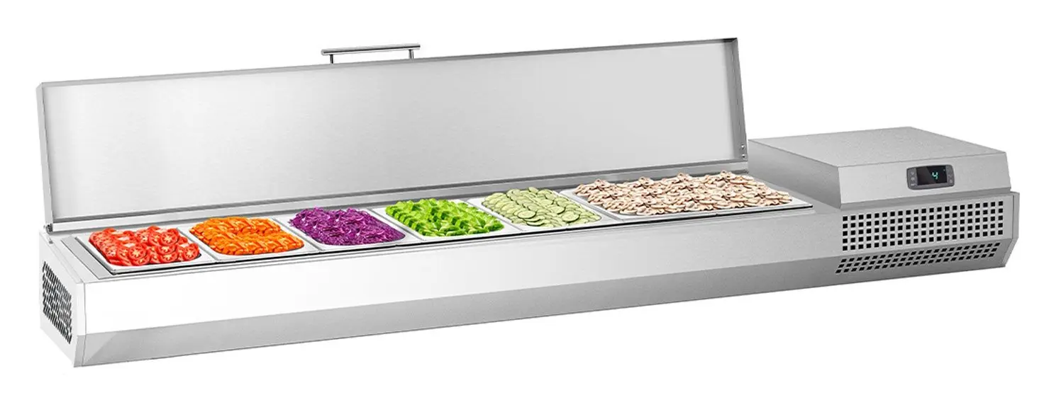 Холодильная витрина для ингредиентов GGM Gastro AEI173 (Inox)