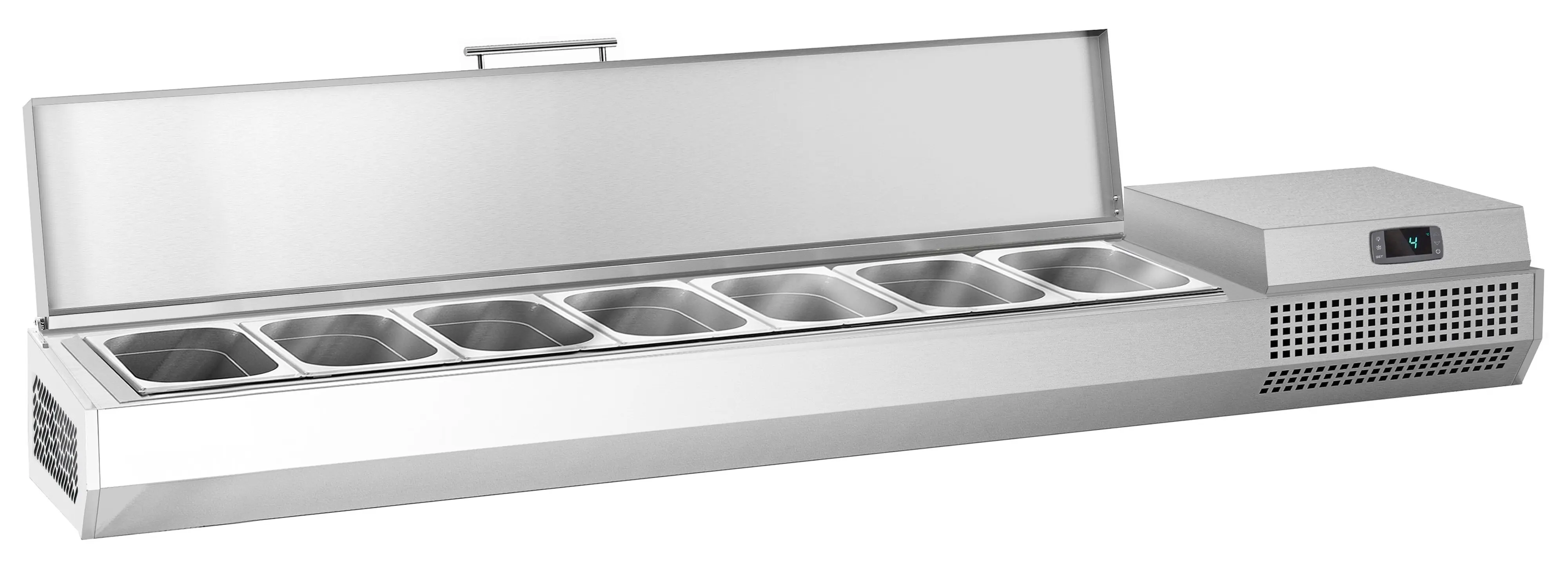 Холодильная витрина для ингредиентов GGM Gastro AEI174 (Inox) - 2