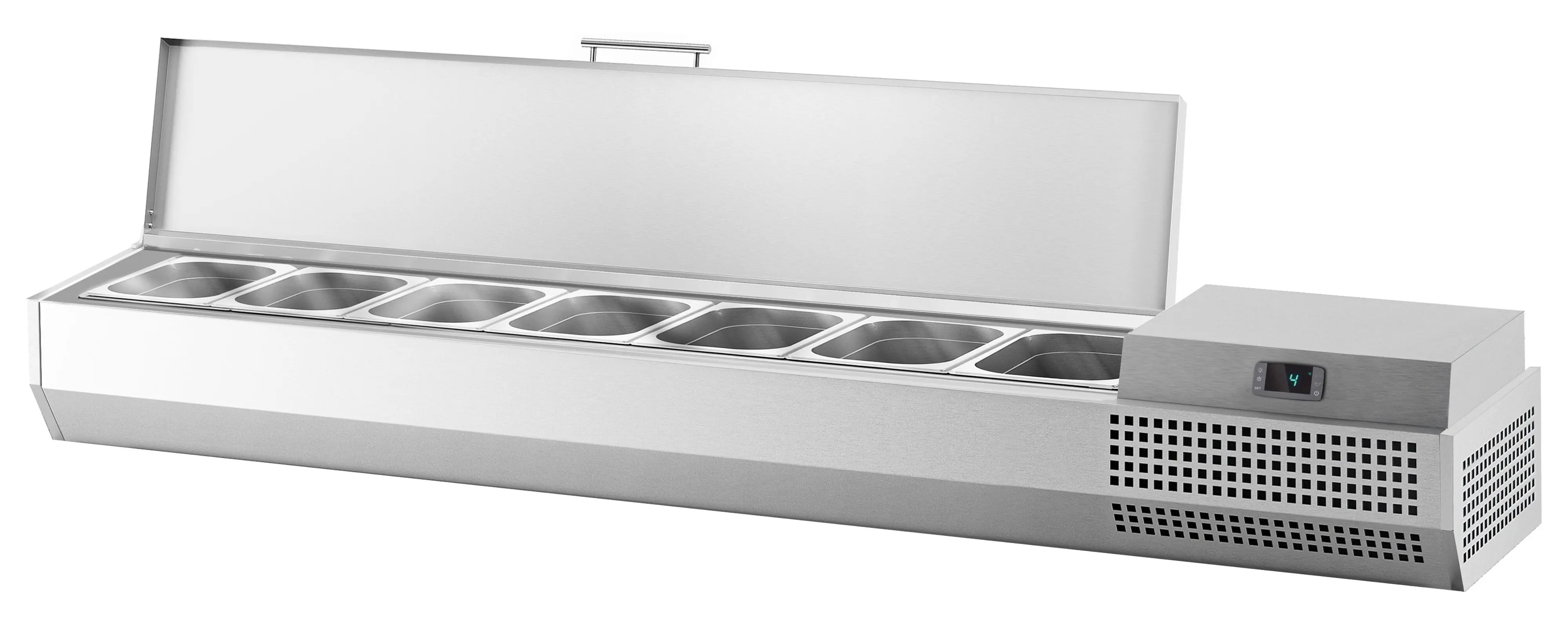 Холодильная витрина для ингредиентов GGM Gastro AEI174 (Inox) - 6