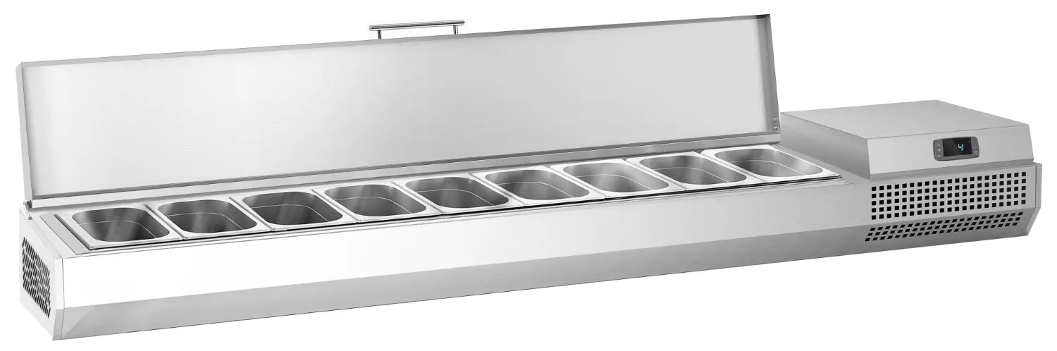 Холодильная витрина для ингредиентов GGM Gastro AEI203 (Inox) - 2