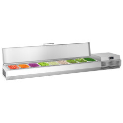 Холодильная витрина для ингредиентов GGM Gastro AEI203 (Inox)