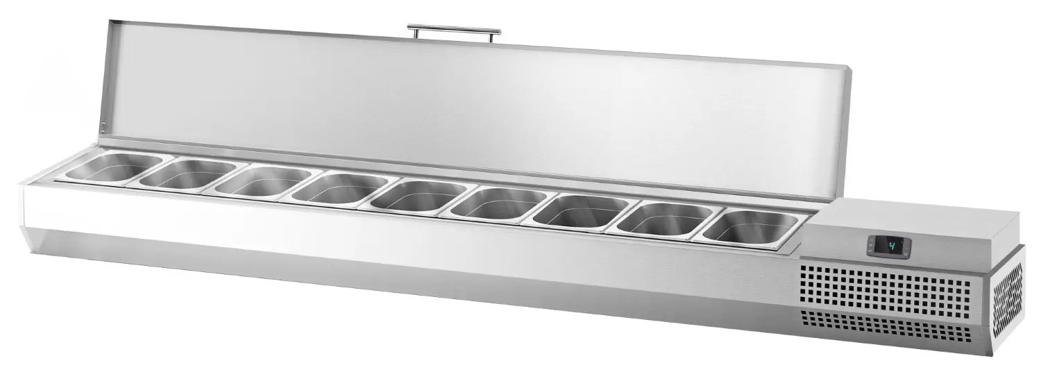 Холодильная витрина для ингредиентов GGM Gastro AEI203 (Inox) - 5