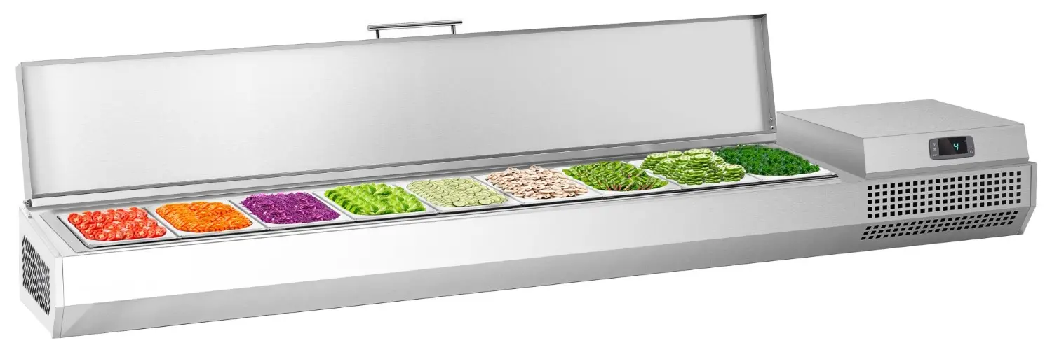 Холодильная витрина для ингредиентов GGM Gastro AEI203 (Inox)