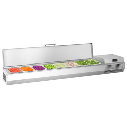 Холодильная витрина для ингредиентов GGM Gastro AEI204 (Inox)