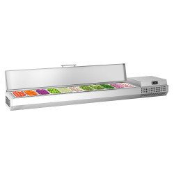 Холодильная витрина для ингредиентов GGM Gastro AEI233 (Inox)
