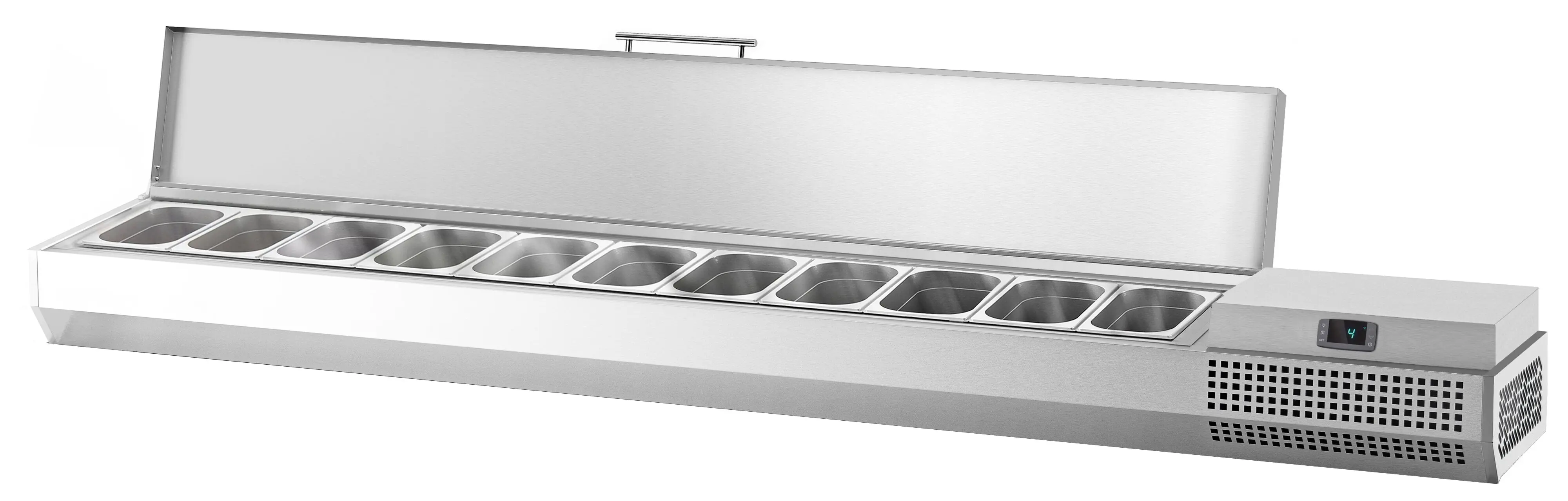Холодильная витрина для ингредиентов GGM Gastro AEI233 (Inox) - 6