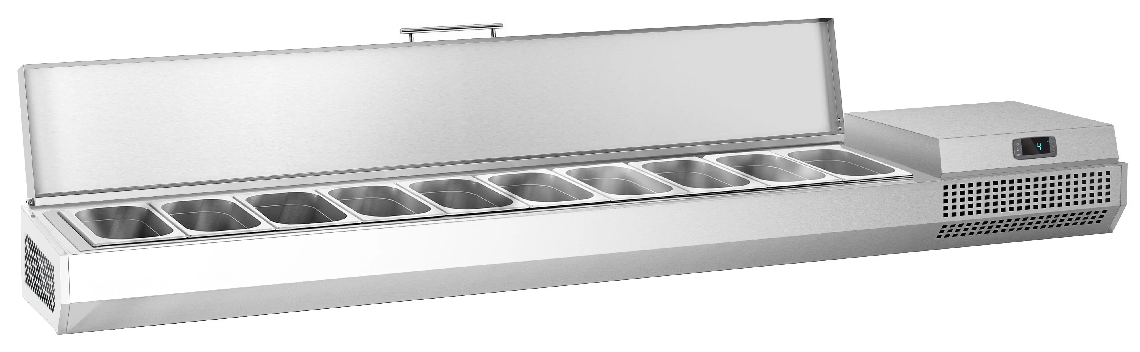 Холодильная витрина для ингредиентов GGM Gastro AEI234 (Inox) - 2