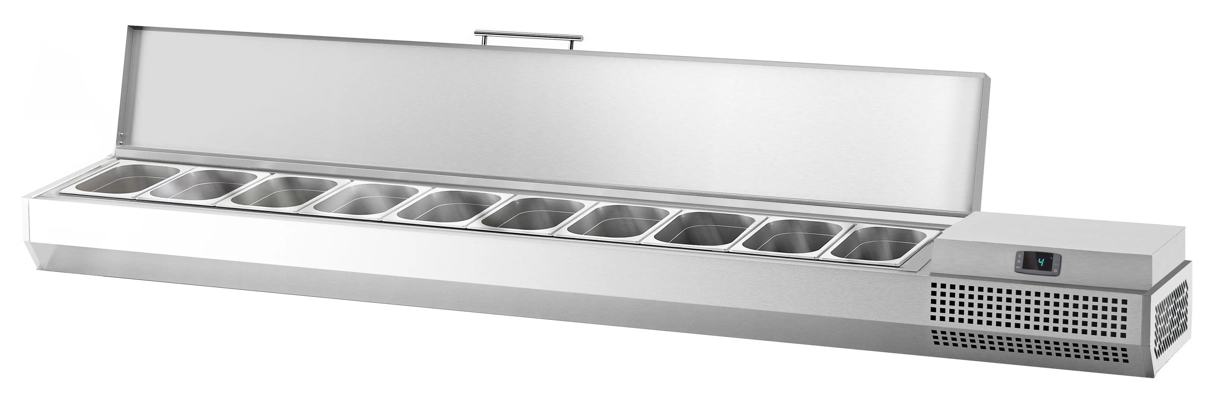 Холодильная витрина для ингредиентов GGM Gastro AEI234 (Inox) - 6