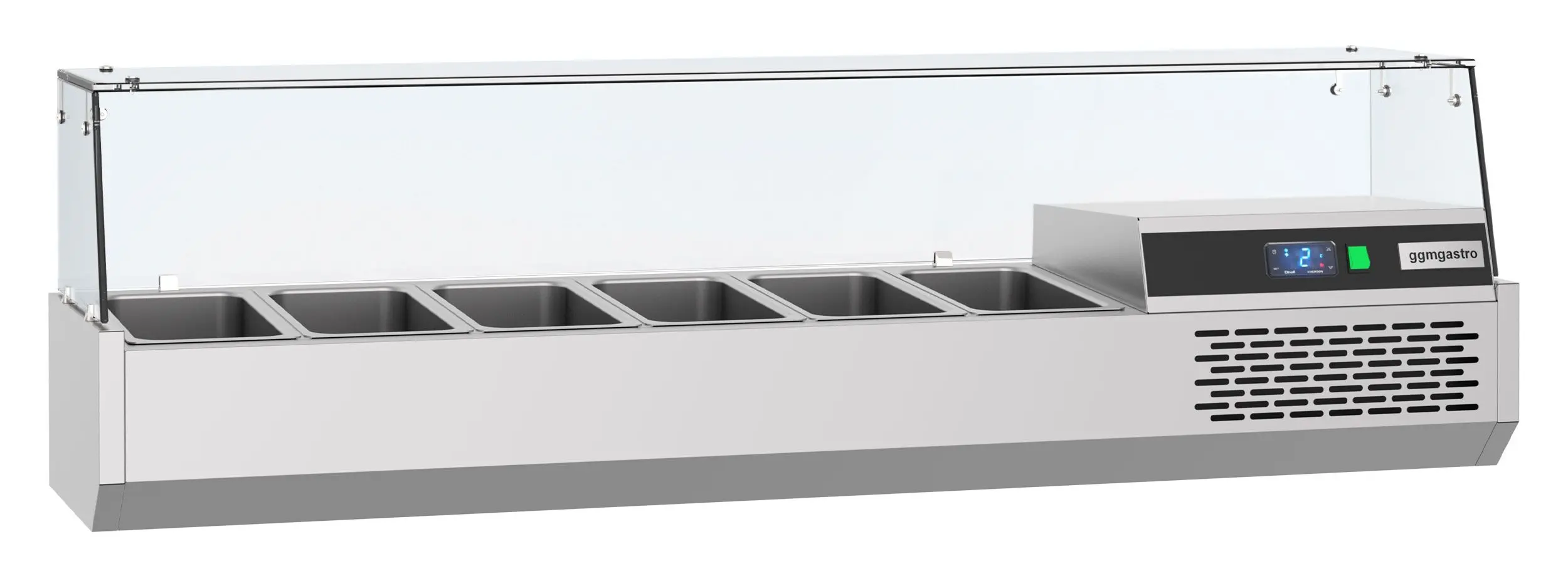 Холодильная витрина для ингредиентов GGM Gastro AGF154 (Inox) - 2