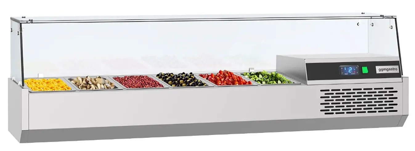 Холодильная витрина для ингредиентов GGM Gastro AGF154 (Inox)