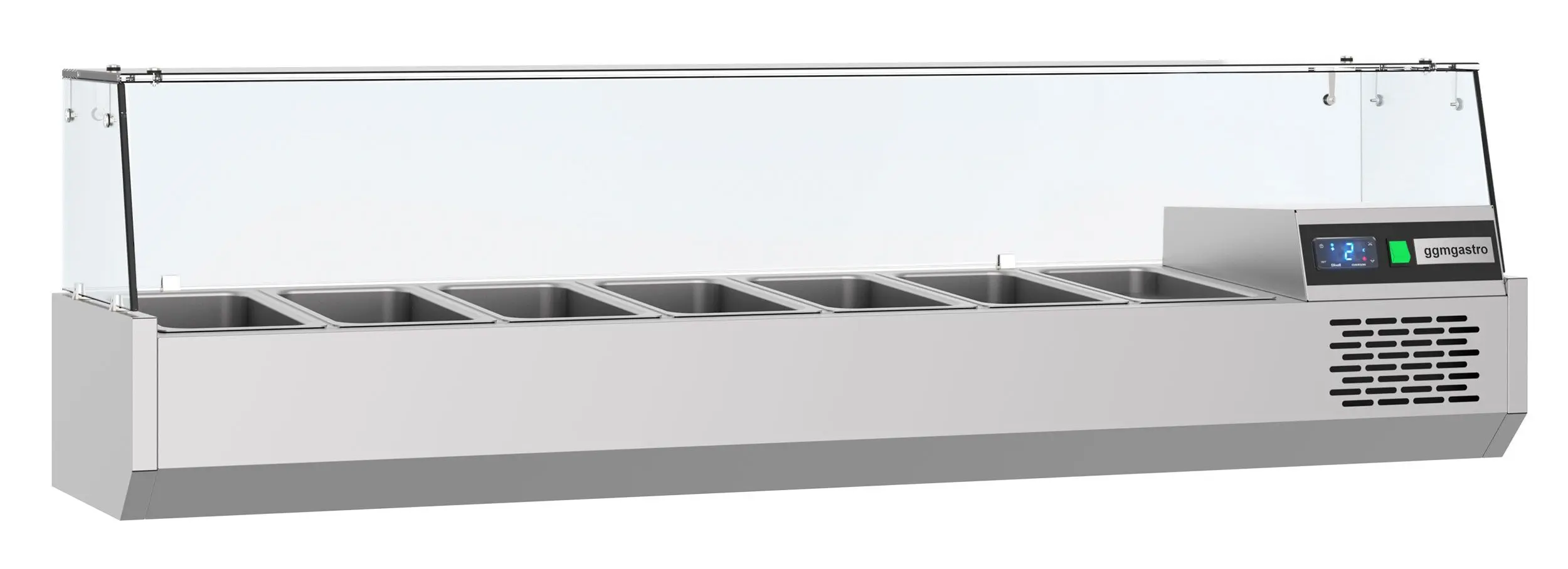 Холодильная витрина для ингредиентов GGM Gastro AGF164 (Inox) - 2