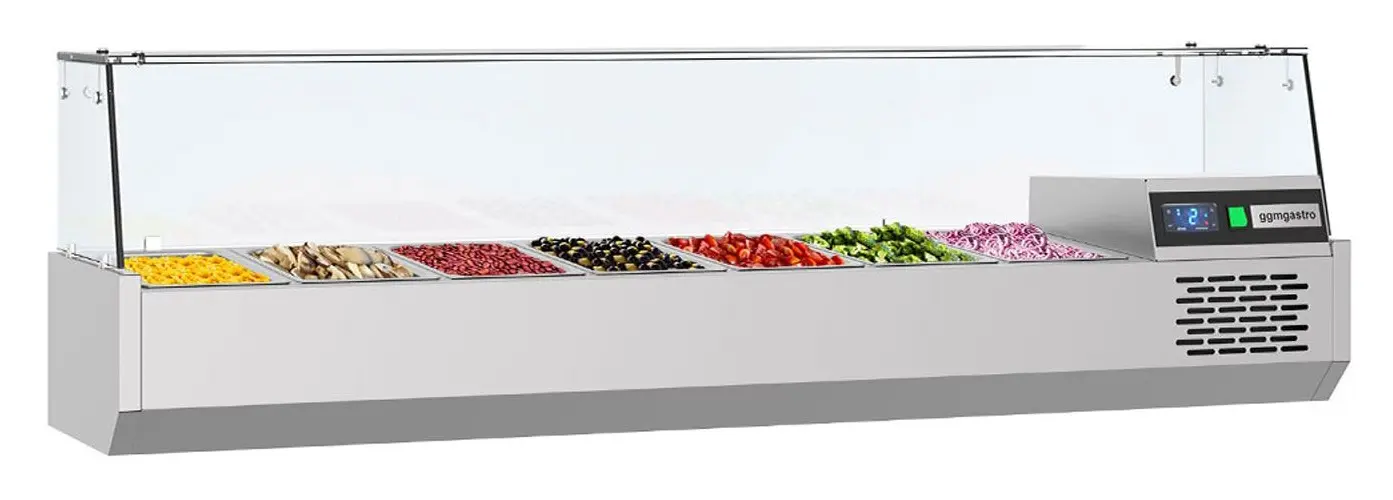 Холодильная витрина для ингредиентов GGM Gastro AGF164 (Inox)
