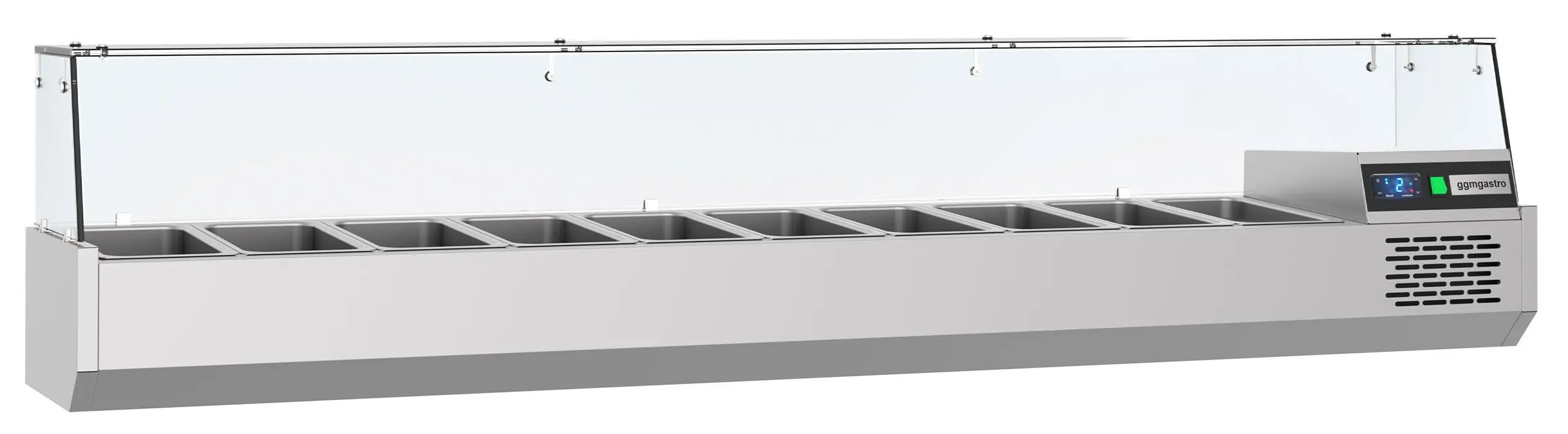 Холодильная витрина для ингредиентов GGM Gastro AGF204 (Inox) - 2