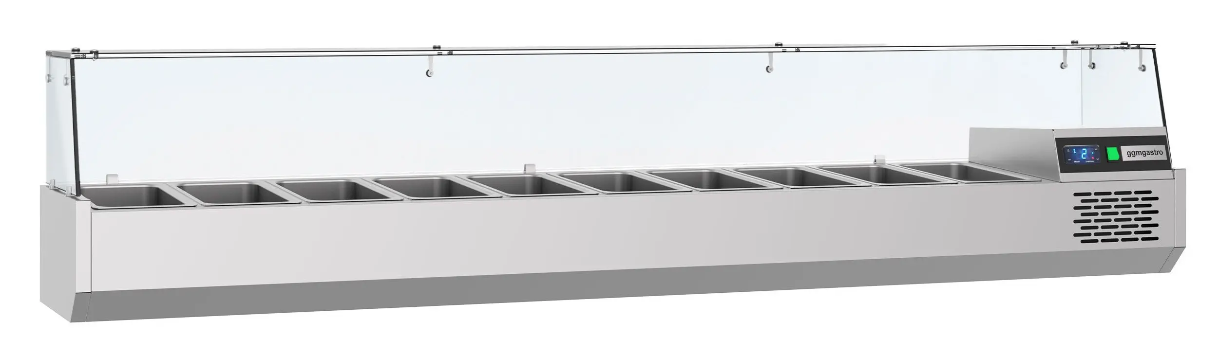 Холодильная витрина для ингредиентов GGM Gastro AGF214 (Inox) - 2