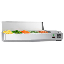 Vitrina frigorifica de ingrediente GGM Gastro AGG123END#07 (Inox)