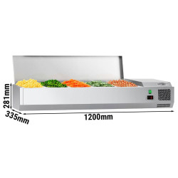 Vitrina frigorifica de ingrediente GGM Gastro AGG123END#07 (Inox) Thumb