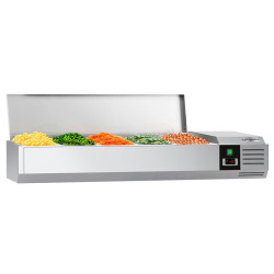 Холодильная витрина для ингредиентов GGM Gastro AGG123END (Inox)