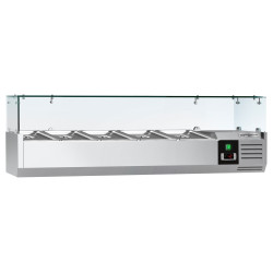 Холодильная витрина для ингредиентов GGM Gastro AGG123ND (Inox) Thumb