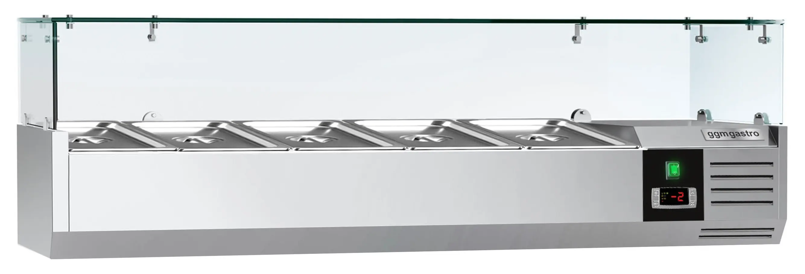 Холодильная витрина для ингредиентов GGM Gastro AGG123ND (Inox) - 2