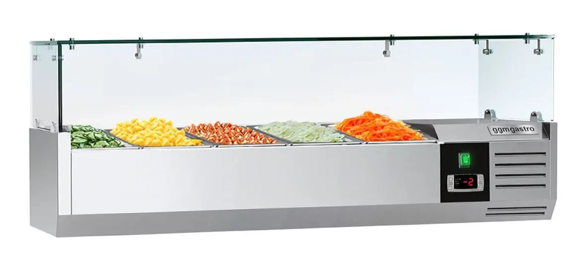Холодильная витрина для ингредиентов GGM Gastro AGG123ND (Inox)