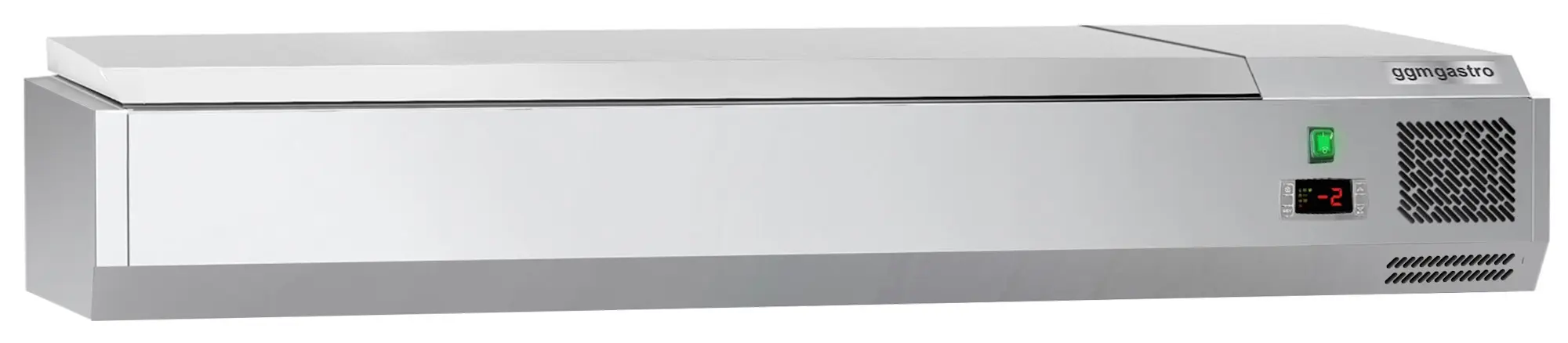 Vitrina frigorifica de ingrediente GGM Gastro AGG124END#07 (Inox) - 3