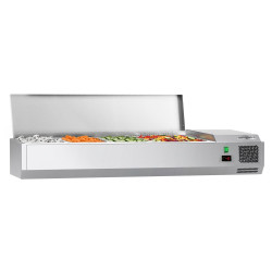 Vitrina frigorifica de ingrediente GGM Gastro AGG124END#07 (Inox)