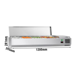 Vitrina frigorifica de ingrediente GGM Gastro AGG124END#07 (Inox) Thumb