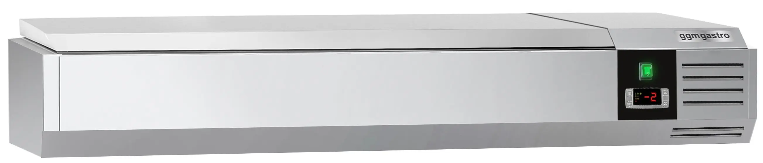 Vitrina frigorifica de ingrediente GGM Gastro AGG124END (Inox) - 3