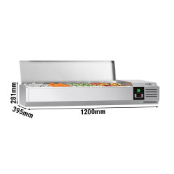 Vitrina frigorifica de ingrediente GGM Gastro AGG124END (Inox) Thumb