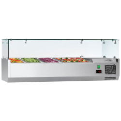 Vitrina frigorifica de ingrediente GGM Gastro AGG124ND#07 (Inox)