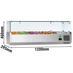 Vitrina frigorifica de ingrediente GGM Gastro AGG124ND#07 (Inox) Thumb