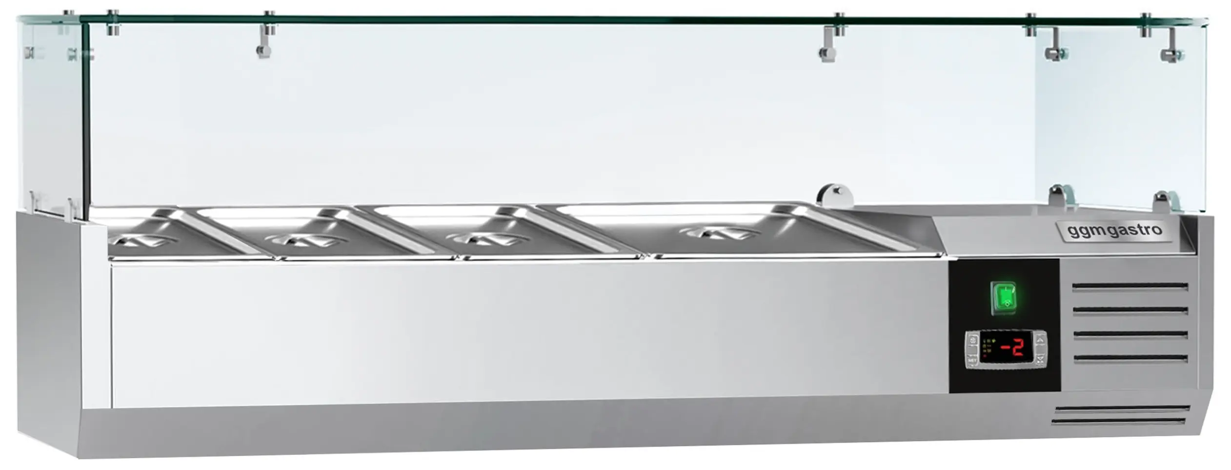 Vitrina frigorifica de ingrediente GGM Gastro AGG124ND (Inox) - 2