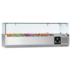 Vitrina frigorifica de ingrediente GGM Gastro AGG124ND (Inox)