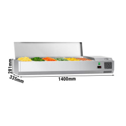 Vitrina frigorifica de ingrediente GGM Gastro AGG143END#07 (Inox) Thumb