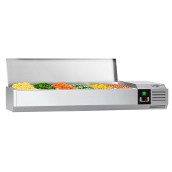 Холодильная витрина для ингредиентов GGM Gastro AGG143END (Inox)