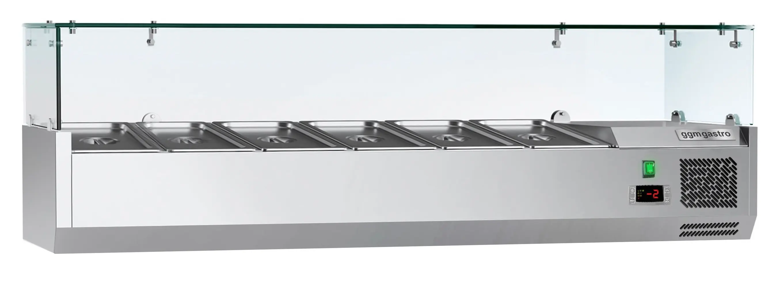 Vitrina frigorifica de ingrediente GGM Gastro AGG143ND#07 (Inox) - 2