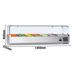 Vitrina frigorifica de ingrediente GGM Gastro AGG143ND#07 (Inox) Thumb