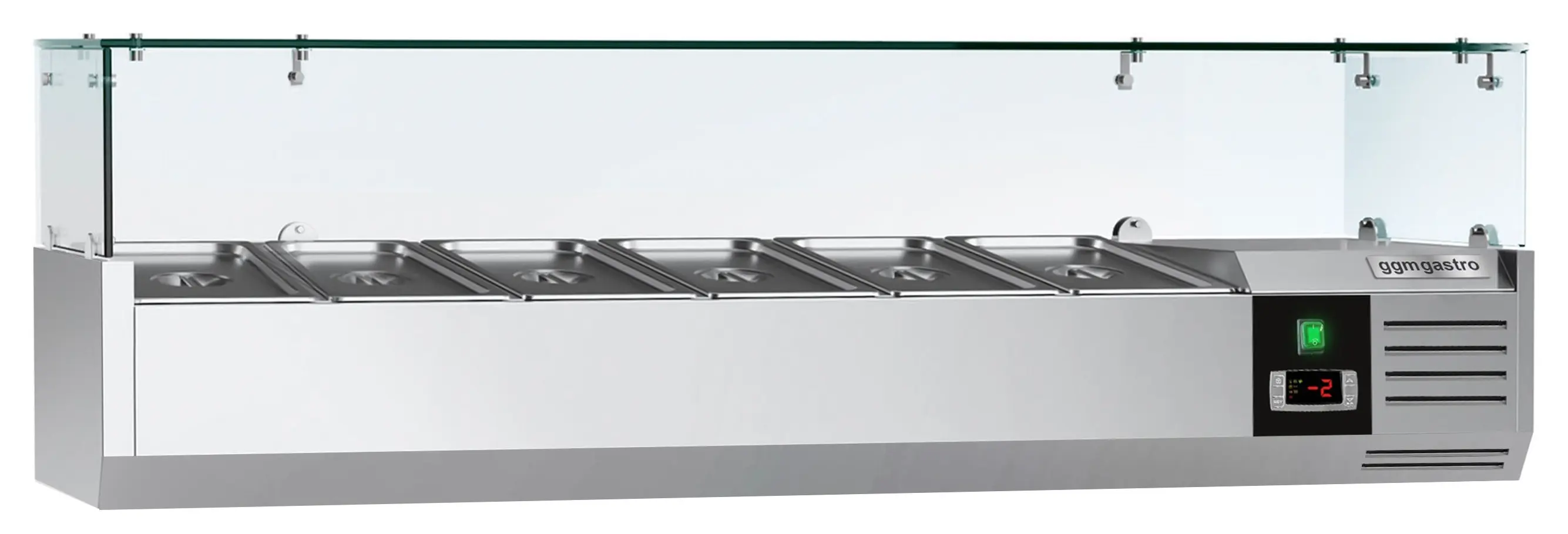 Vitrina frigorifica de ingrediente GGM Gastro AGG143ND (Inox) - 2