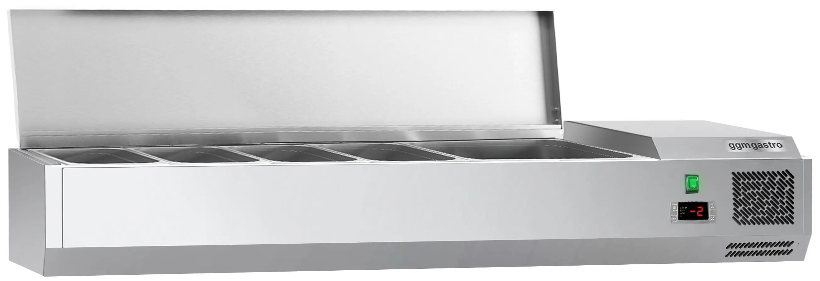 Vitrina frigorifica de ingrediente GGM Gastro AGG144END#07 (Inox) - 2