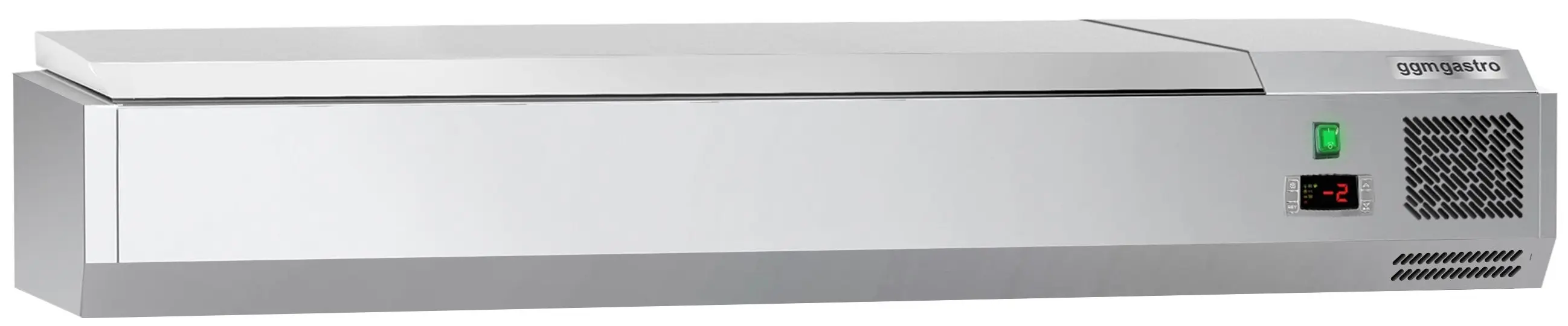 Vitrina frigorifica de ingrediente GGM Gastro AGG144END#07 (Inox) - 3