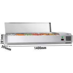 Vitrina frigorifica de ingrediente GGM Gastro AGG144END#07 (Inox) Thumb