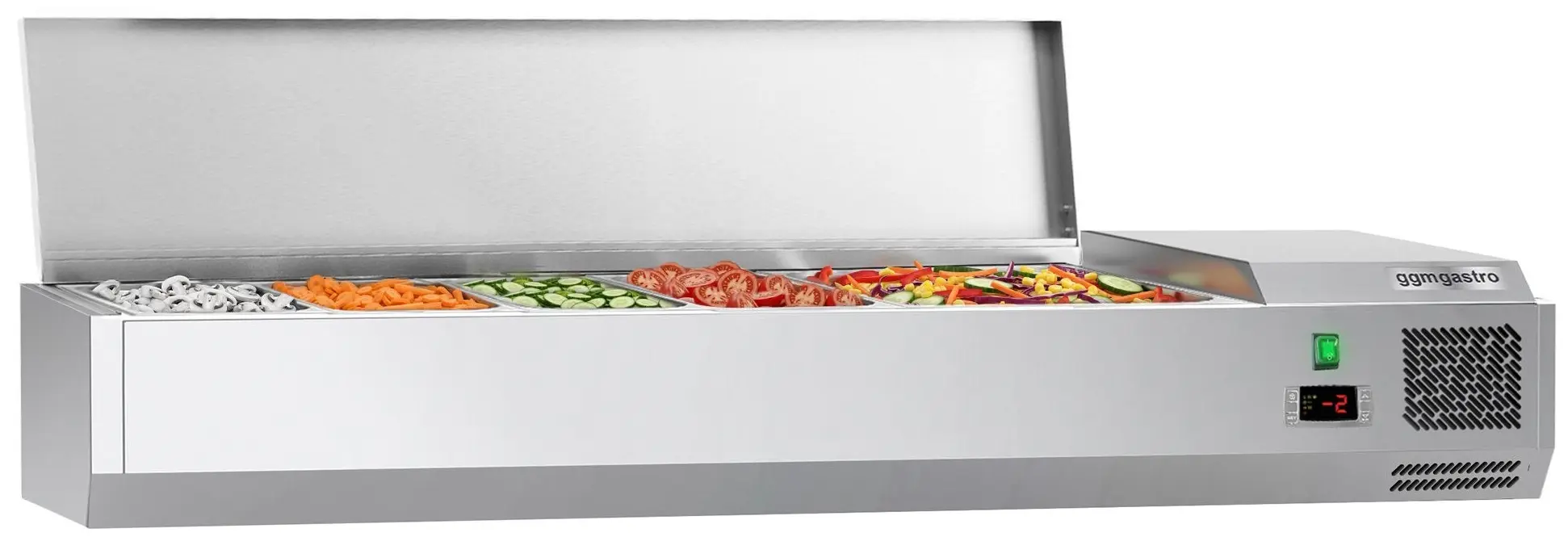 Vitrina frigorifica de ingrediente GGM Gastro AGG144END#07 (Inox)
