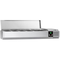 Vitrina frigorifica de ingrediente GGM Gastro AGG144END (Inox) Thumb