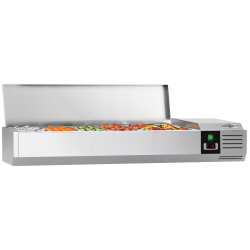 Vitrina frigorifica de ingrediente GGM Gastro AGG144END (Inox)