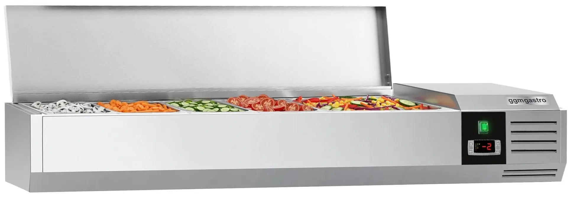 Vitrina frigorifica de ingrediente GGM Gastro AGG144END (Inox)