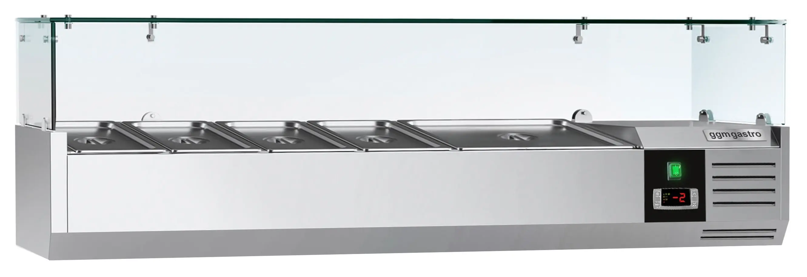 Холодильная витрина для ингредиентов GGM Gastro AGG144ND (Inox) - 2